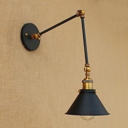 Applique da parete con braccio oscillante e faretti da incasso LED