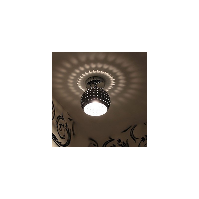 Lampada da soffitto a filo in ferro battuto, 3 luci E26/E27, metallo