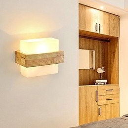 Applique da parete mini Country con protezione degli occhi, luce ambientale, E27