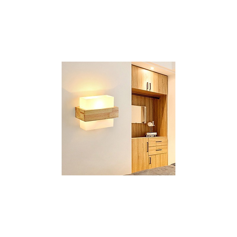 Applique da parete mini Country con protezione degli occhi, luce ambientale, E27