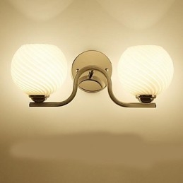 Applique da parete moderna contemporanea uplight 2 lampadine E27 42x18 cm