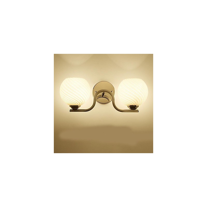 Applique da parete moderna contemporanea uplight 2 lampadine E27 42x18 cm