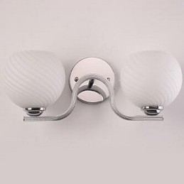 Applique da parete moderna contemporanea uplight 2 lampadine E27 42x18 cm