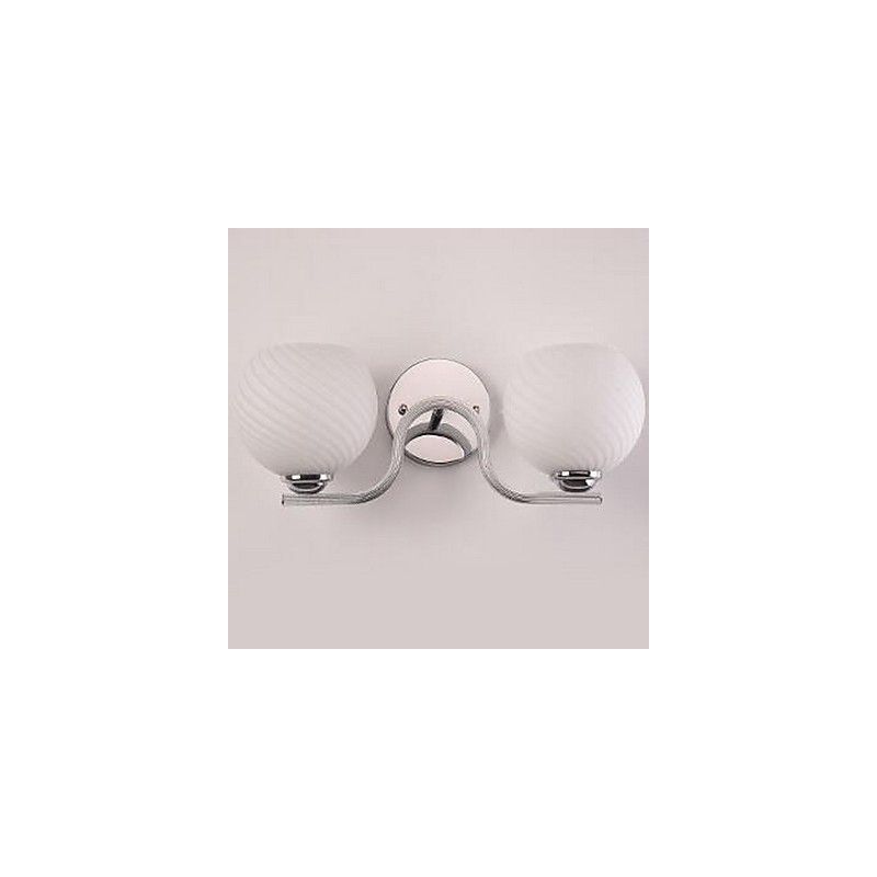 Applique da parete moderna contemporanea uplight 2 lampadine E27 42x18 cm
