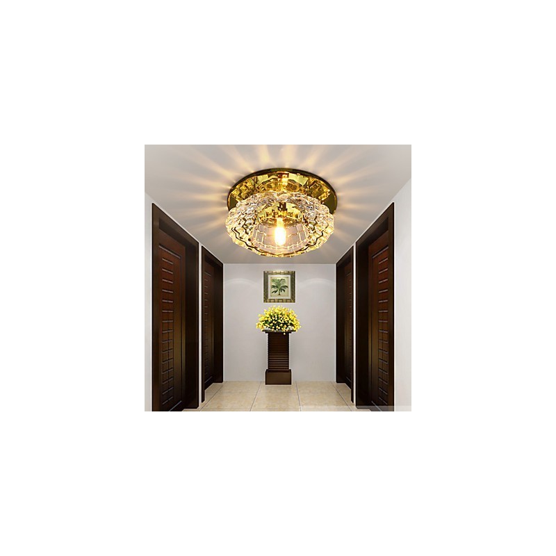 Plafoniera a filo in cristallo CreativeTube con 3 lampadine LED