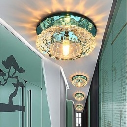 Plafoniera a filo in cristallo CreativeTube con 3 lampadine LED