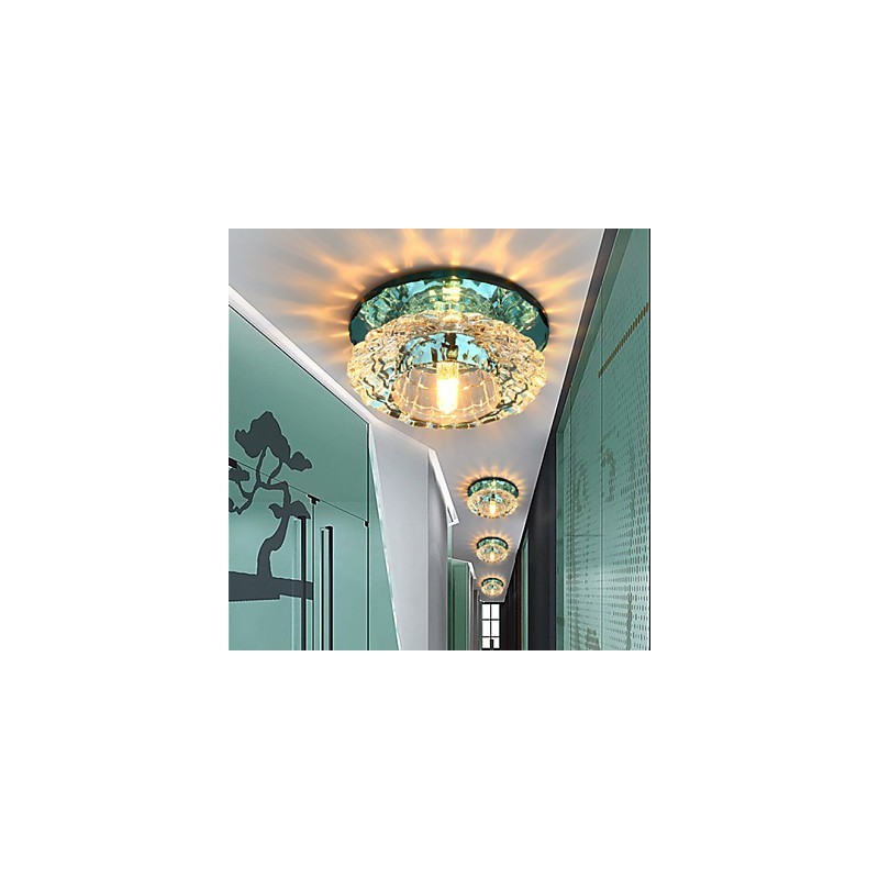Plafoniera a filo in cristallo CreativeTube con 3 lampadine LED