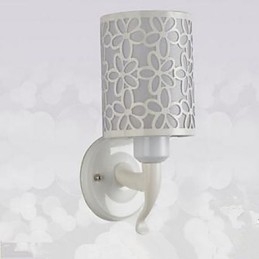 Applique da parete moderna e contemporanea con paralume in PVC E27 40W