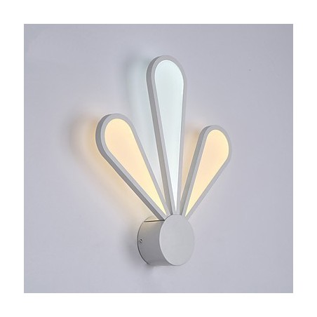 Applique da parete moderna in acrilico e metallo con LED integrato, 30 x 40 cm