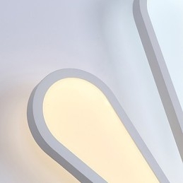 Applique da parete moderna in acrilico e metallo con LED integrato, 30 x 40 cm