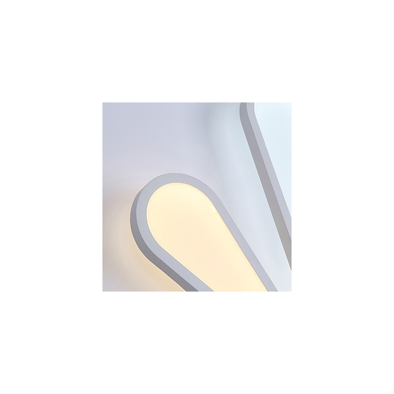 Applique da parete moderna in acrilico e metallo con LED integrato, 30 x 40 cm