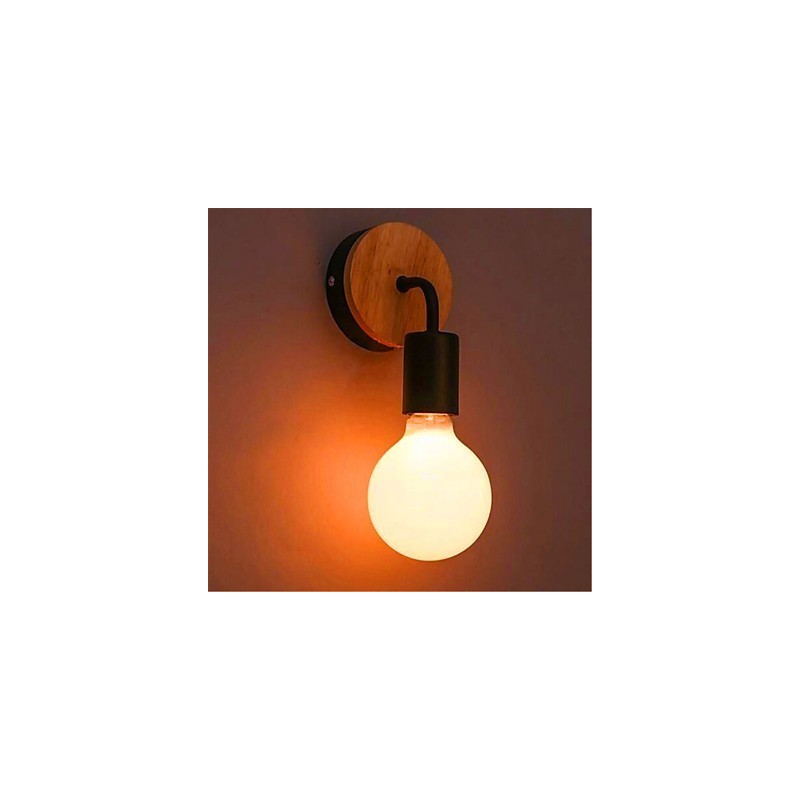 Applique da parete moderna minimalista in ferro battuto per corridoio, balcone, camera da letto, comodino