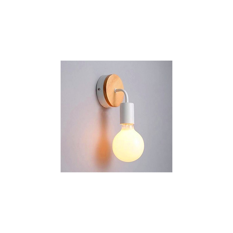 Applique da parete moderna minimalista in ferro battuto per corridoio, balcone, camera da letto, comodino