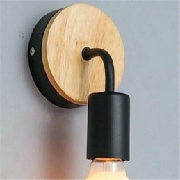 Applique da parete moderna minimalista in ferro battuto per corridoio, balcone, camera da letto, comodino