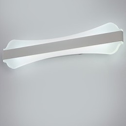 Lampada da specchio LED 10 W per bagno e trucco in acciaio inox e acrilico