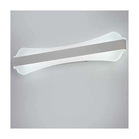 Lampada da specchio LED 10 W per bagno e trucco in acciaio inox e acrilico
