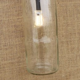 Applique da parete rustica in ottone con luce ambientale E27 2 lampadine