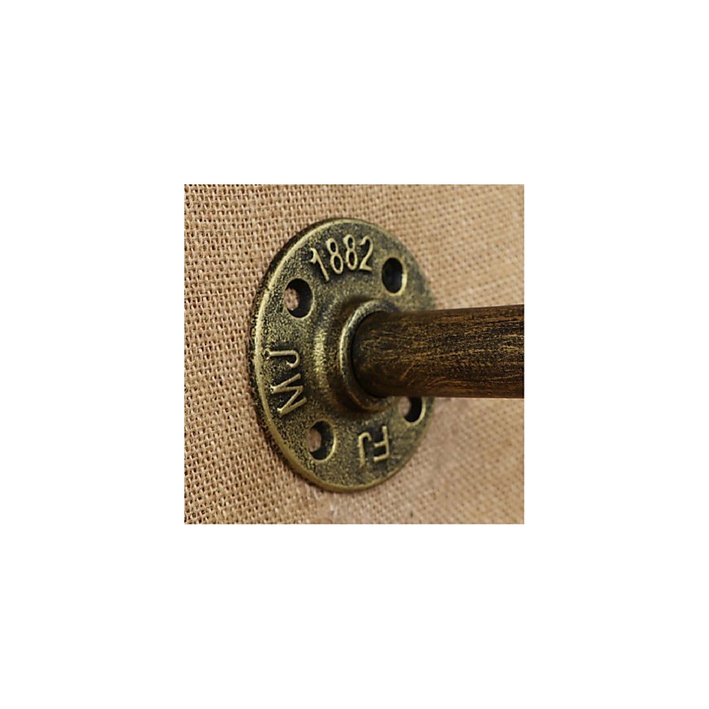 Applique da parete rustica Lodge con luce ambientale, finitura pitturata, E27, 40 W
