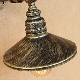 Applique da parete rustica Lodge con luce ambientale, finitura pitturata, E27, 40 W