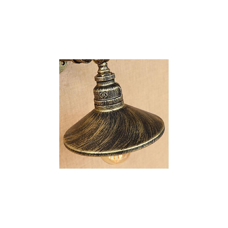 Applique da parete rustica Lodge con luce ambientale, finitura pitturata, E27, 40 W