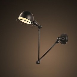 Applique da parete con braccio oscillante moderna e contemporanea in metallo