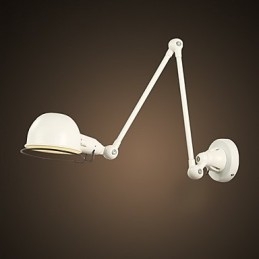Applique da parete con braccio oscillante moderna e contemporanea in metallo