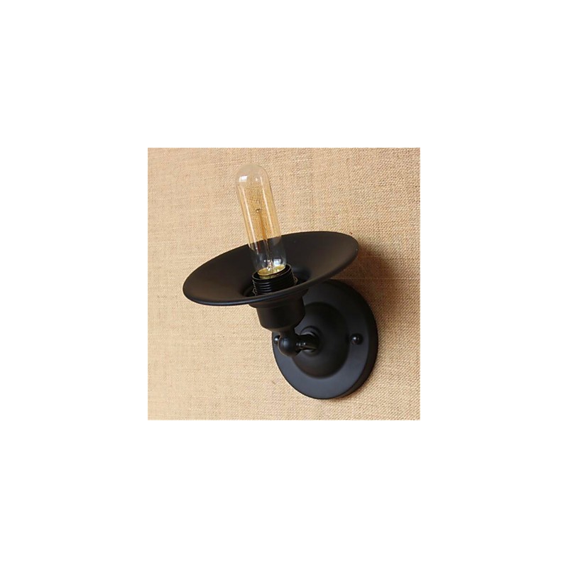 Applique da parete rustica stile lodge con braccio oscillante e luce ambientale