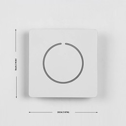 Applique da parete moderna contemporanea con LED integrato 12W finitura verniciata