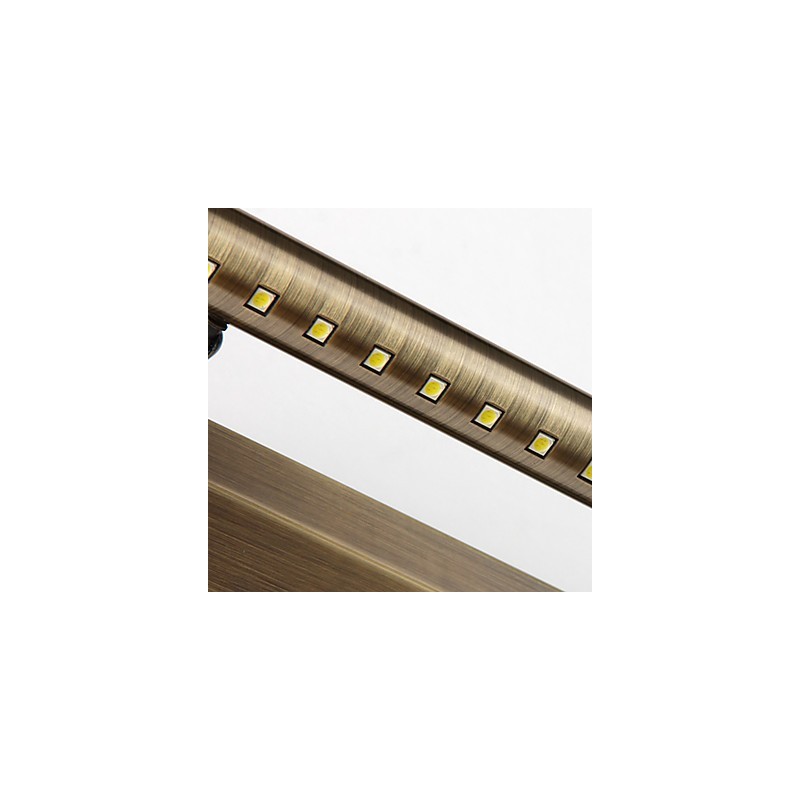 Lampada da specchio bagno tubolare tonda Hardware LED integrato 7 W 55 x 10,5 x 5,5 cm
