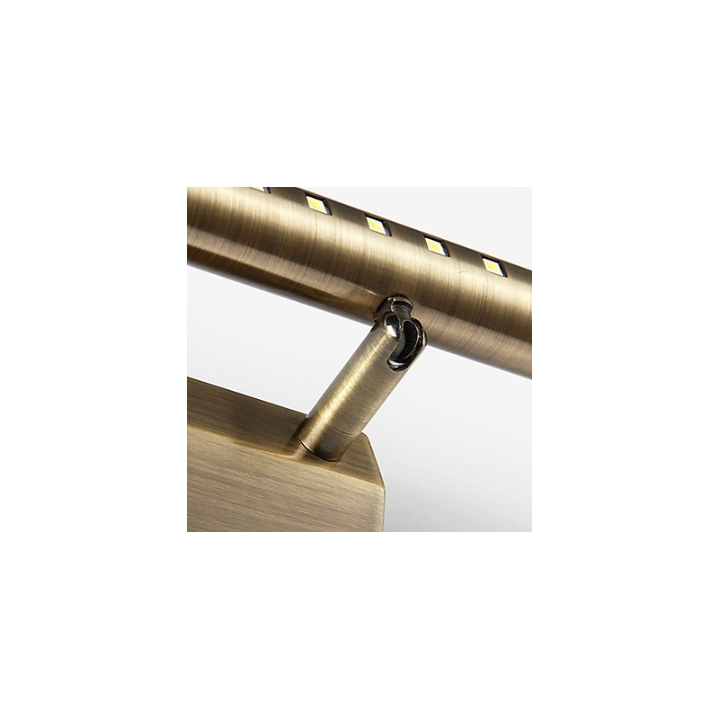 Lampada da specchio bagno tubolare tonda Hardware LED integrato 7 W 55 x 10,5 x 5,5 cm