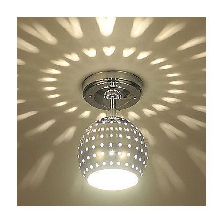 Plafoniera a filo LED Mini Style in metallo argentato, 20 cm