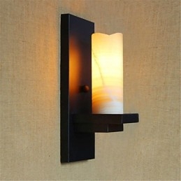 Applique da parete country retrò con luce ambientale, pittura, protezione occhi, E27 40 W