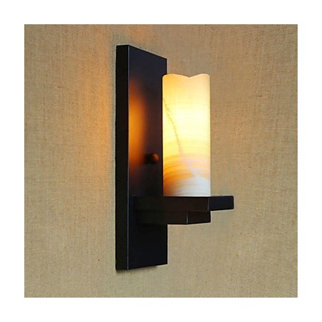 Applique da parete country retrò con luce ambientale, pittura, protezione occhi, E27 40 W