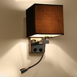 Applique da parete moderna contemporanea galvanizzata in tessuto