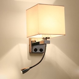Applique da parete moderna contemporanea galvanizzata in tessuto