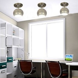 Plafoniera a filo LED Mini Style in metallo argentato, 20 cm