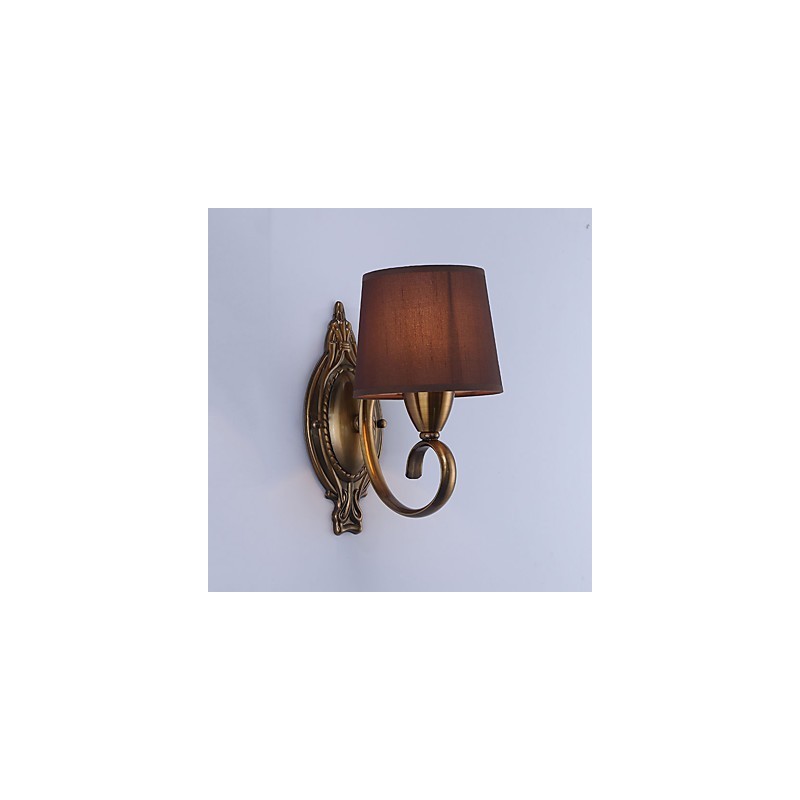 Applique da parete classica tradizionale elettroplaccata con protezione occhi E14 40 W