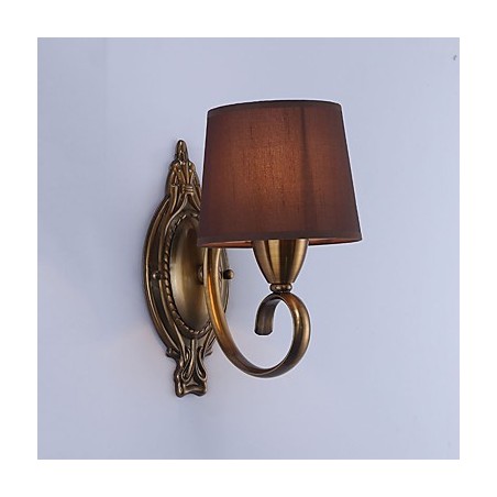 Applique da parete classica tradizionale elettroplaccata con protezione occhi E14 40 W