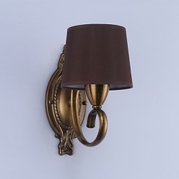 Applique da parete classica tradizionale elettroplaccata con protezione occhi E14 40 W