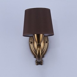 Applique da parete classica tradizionale elettroplaccata con protezione occhi E14 40 W
