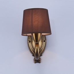 Applique da parete classica tradizionale elettroplaccata con protezione occhi E14 40 W