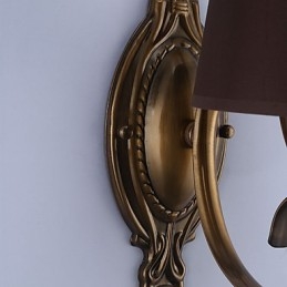 Applique da parete classica tradizionale elettroplaccata con protezione occhi E14 40 W