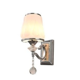 Applique da parete elettroplaccata Crystal Eye con cristalli