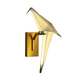 Applique da parete moderna contemporanea galvanizzata con LED integrato 3 W