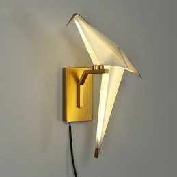 Applique da parete moderna contemporanea galvanizzata con LED integrato 3 W