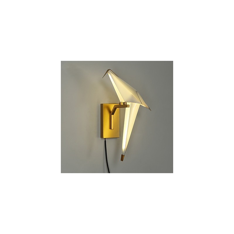 Applique da parete moderna contemporanea galvanizzata con LED integrato 3 W