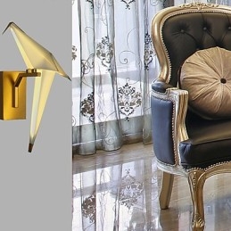 Applique da parete moderna contemporanea galvanizzata con LED integrato 3 W