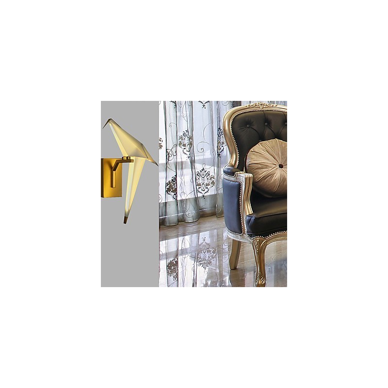 Applique da parete moderna contemporanea galvanizzata con LED integrato 3 W