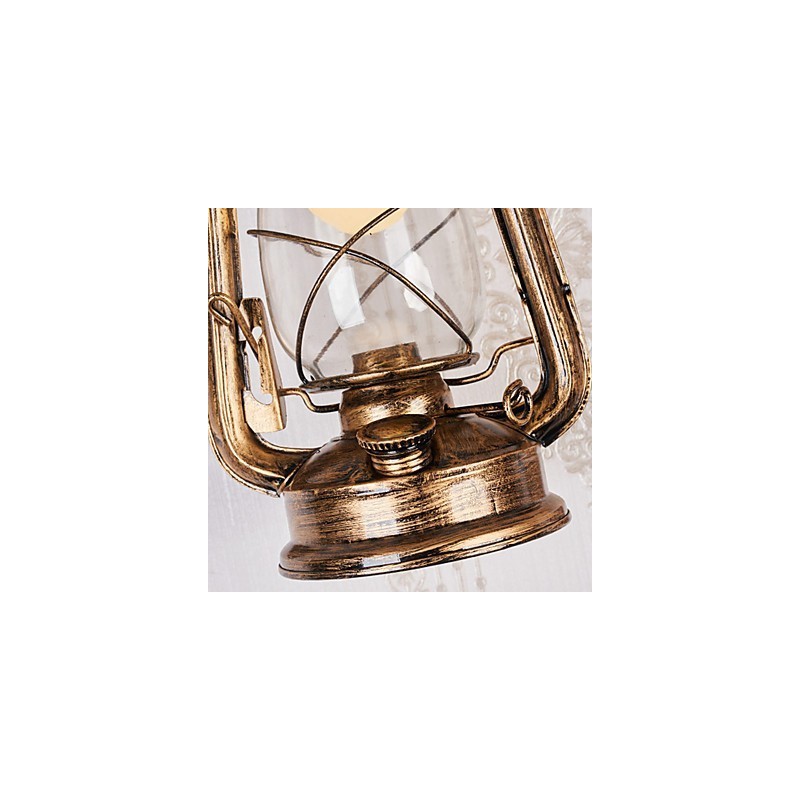 Applique da parete rustica Lodge Mini uplight dipinta