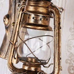 Applique da parete rustica Lodge Mini uplight dipinta